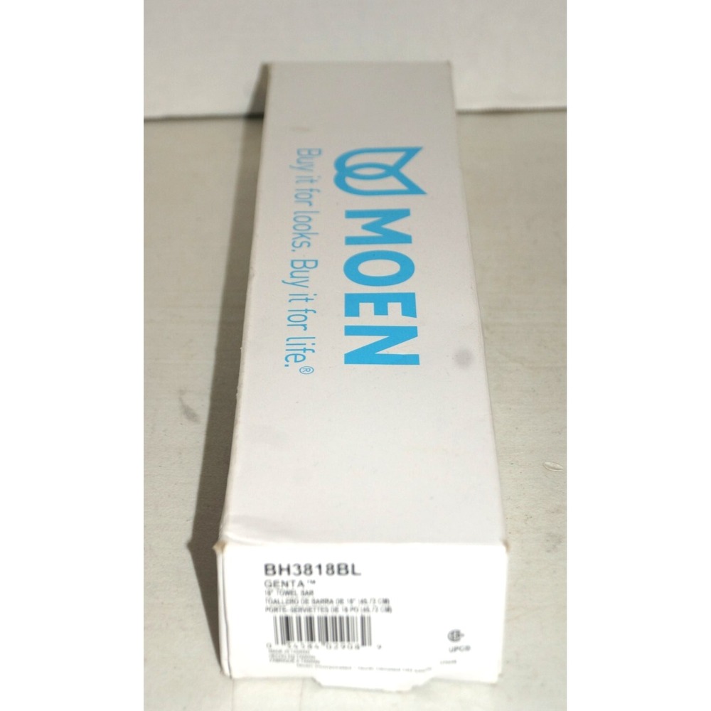 Moen Genta BH3818BL Black 18 inch Towel Bar